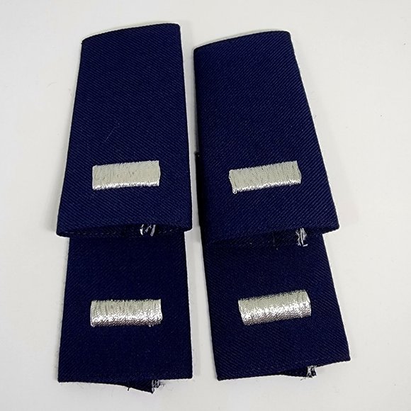 USAF Other - U.S. Air Force Epaulets - Shoulder Board Marks O-2 1st Lieutenant - Navy Blue